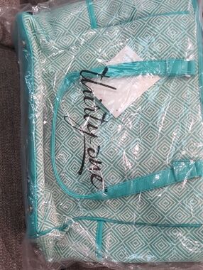 thirty-one Teal/White Tote NWT